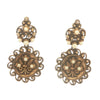 Victorian Revival Gold Plated Earrings