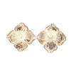 Taxco Sterling Onyx Flower Earrings