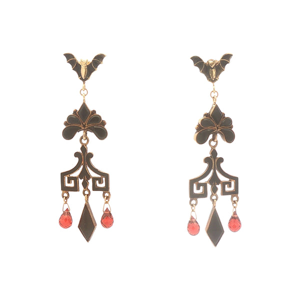 Upcycled Victorian Vampire Earrings