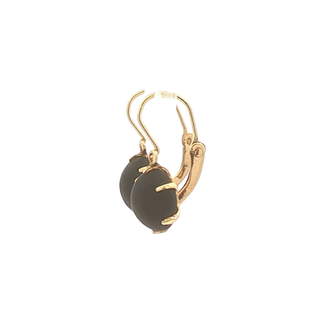 Antique Jet Mourning Earrings