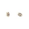 Vintage 14K White Gold Diamond Buttercup Stud Earrings