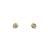 14K White Gold Sapphire Buttercup Set Stud Earrings