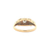 Vintage Two Tone Diamond Engagement Ring