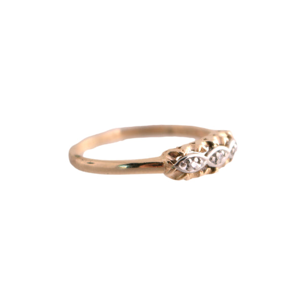 Two Tone Diamond Ring