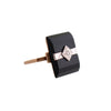 Vintage Onyx and Diamond Two Tone Ring