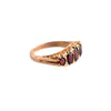 9K Gold And Garnet Band