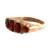 9K Gold And Garnet Band