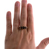 9K Gold And Garnet Band