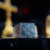 14K Gold 5 Diamond Gents Ring