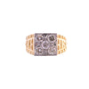 14K Gold 5 Diamond Gents Ring