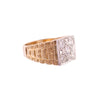 14K Gold 5 Diamond Gents Ring