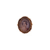 Italian Painted Portrait of a Lady Ring