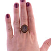 Italian Painted Portrait of a Lady Ring