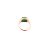 14K Gold Green Onyx Cabochon Ring