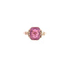10K Gold Pink Synthetic Stone Ring