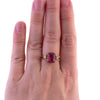 10K Gold Pink Synthetic Stone Ring