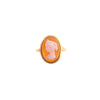 18K Gold Shell Cameo Ring