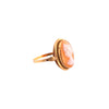 18K Gold Shell Cameo Ring