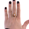 18K Gold Shell Cameo Ring