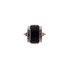 10K White Gold Deco Onyx Ring