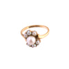 10K Gold Pearl Cluster Ring