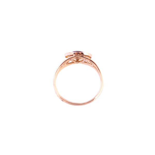 Upcycled Onyx Stick Pin Ring
