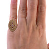Upcycled Ruby and Diamond Star Set Ring