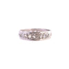 Sterling Floral Heart Patterned Band