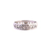 Sterling Floral Heart Patterned Band
