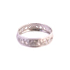 Sterling Floral Heart Patterned Band