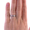Sterling Floral Heart Patterned Band