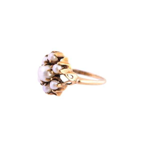 Pearl Cluster Ring