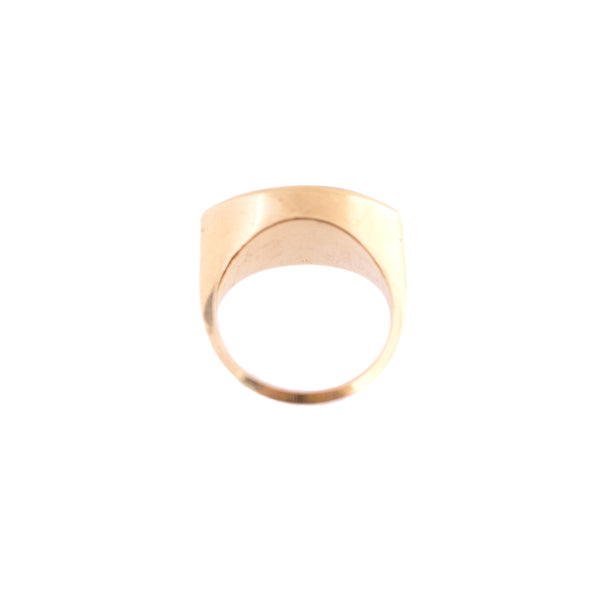 14K Gold Onyx Eye Ring