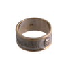Sterling Celtic Warrior Shield Wedding Band Two Tone