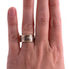 Sterling Celtic Warrior Shield Wedding Band Two Tone