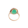Vintage 10K Gold Green Onyx Ring
