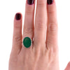 Vintage 10K Gold Green Onyx Ring
