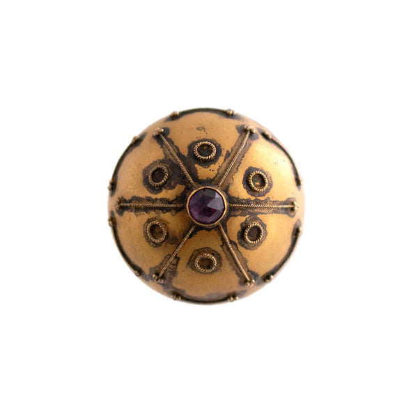 Upcycled Hat Pin Dome Ring