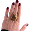 Upcycled Hat Pin Dome Ring