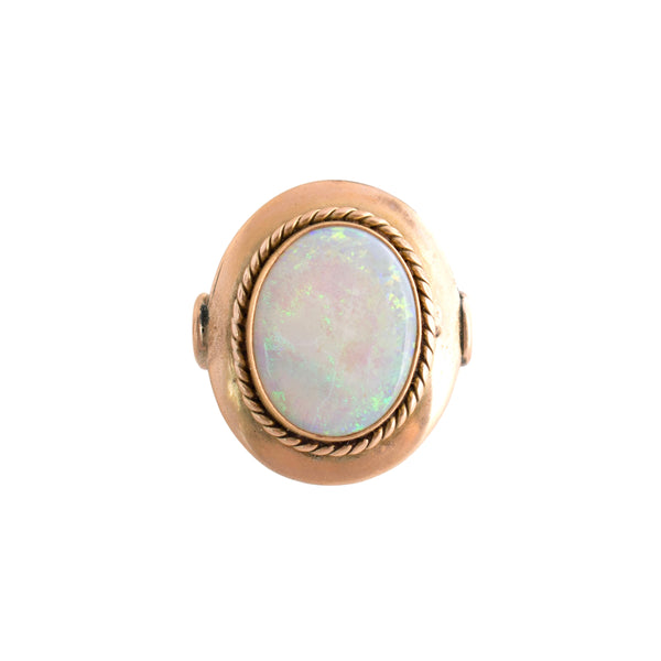 18K Gold Opal Ring