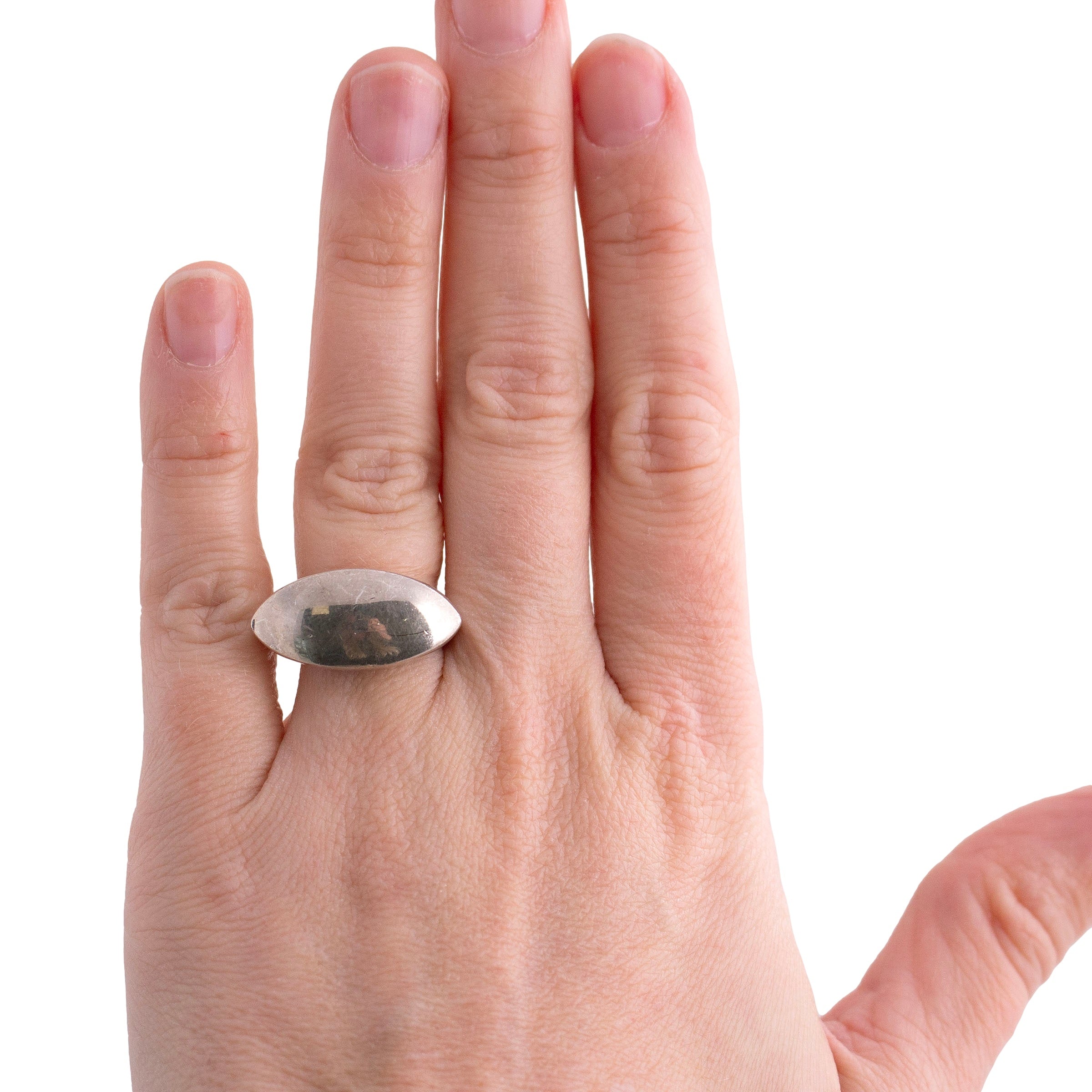 Vintage Sterling Flat Top Ring