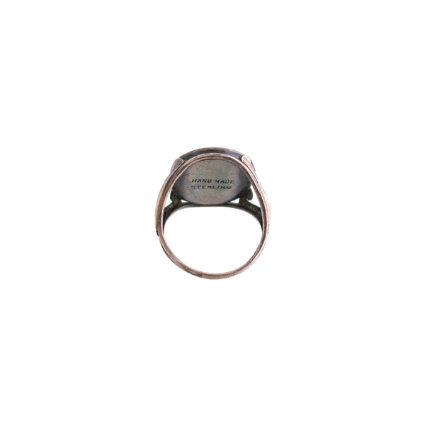 Sterling and Onyx Handmade Ring