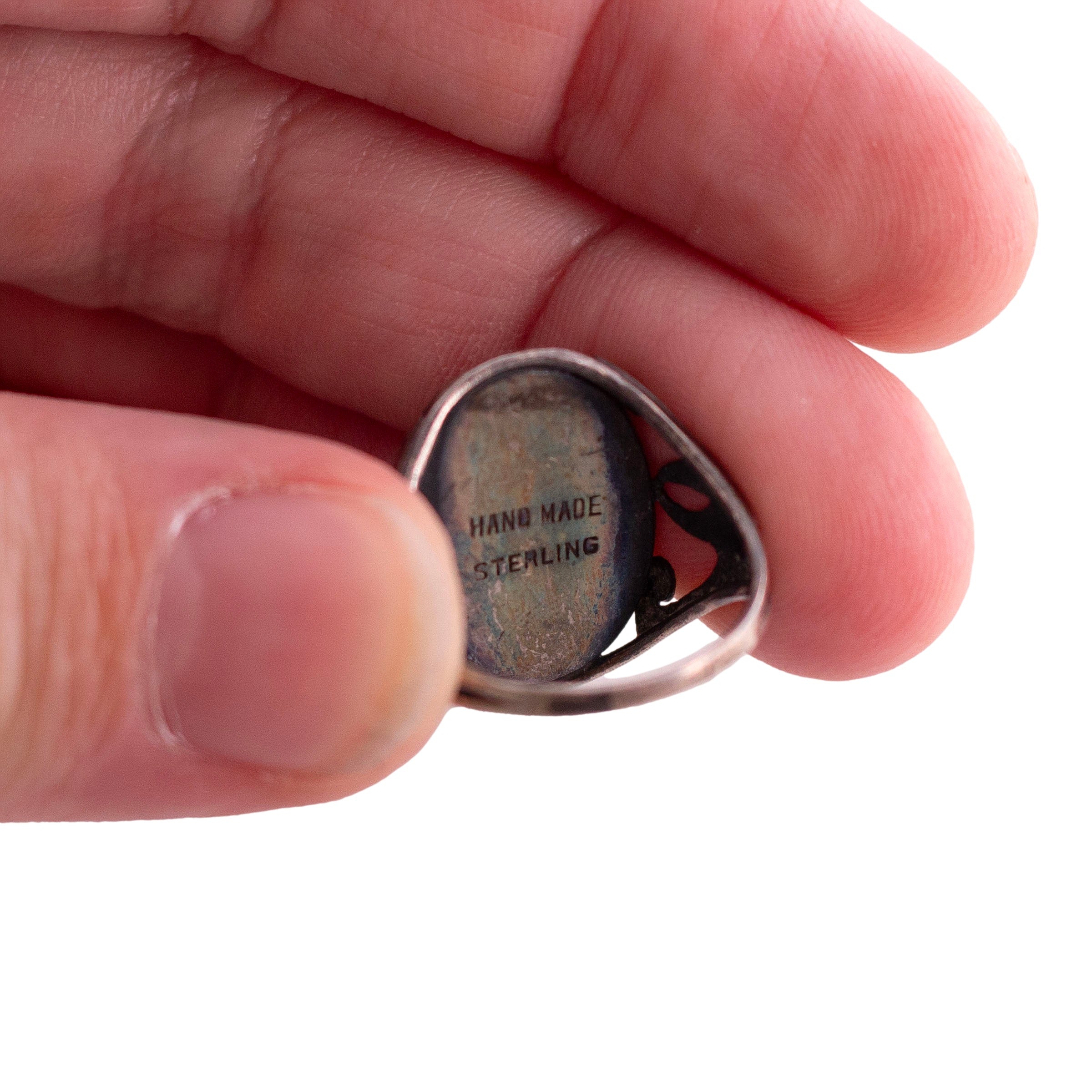 Sterling and Onyx Handmade Ring