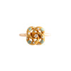 Upcycled Enamel and Diamond Knot Ring