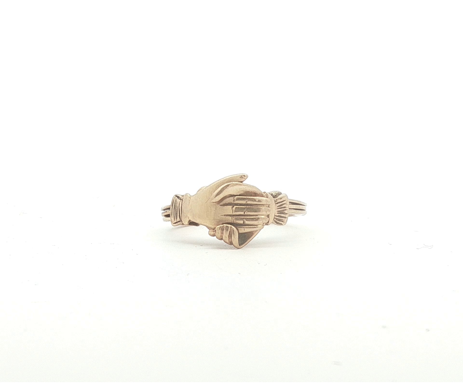 Antique 10K Gold Fede Ring