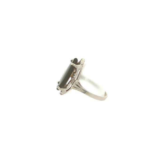 Marquise Shaped Onyx Ring