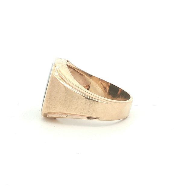 Vintage Bloodstone Signet Style Ring