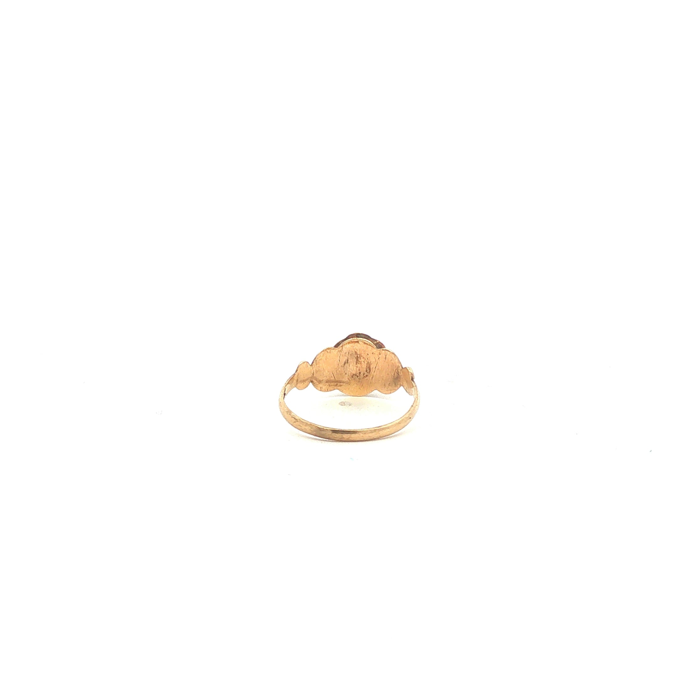 10K Gold Flower December Birthstone Ring