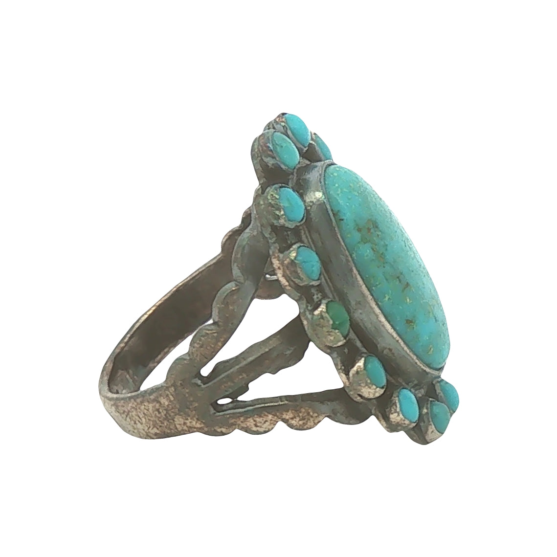 Vintage Oval Turquoise Ring