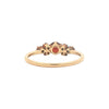 14K Gold Garnet Cluster Ring
